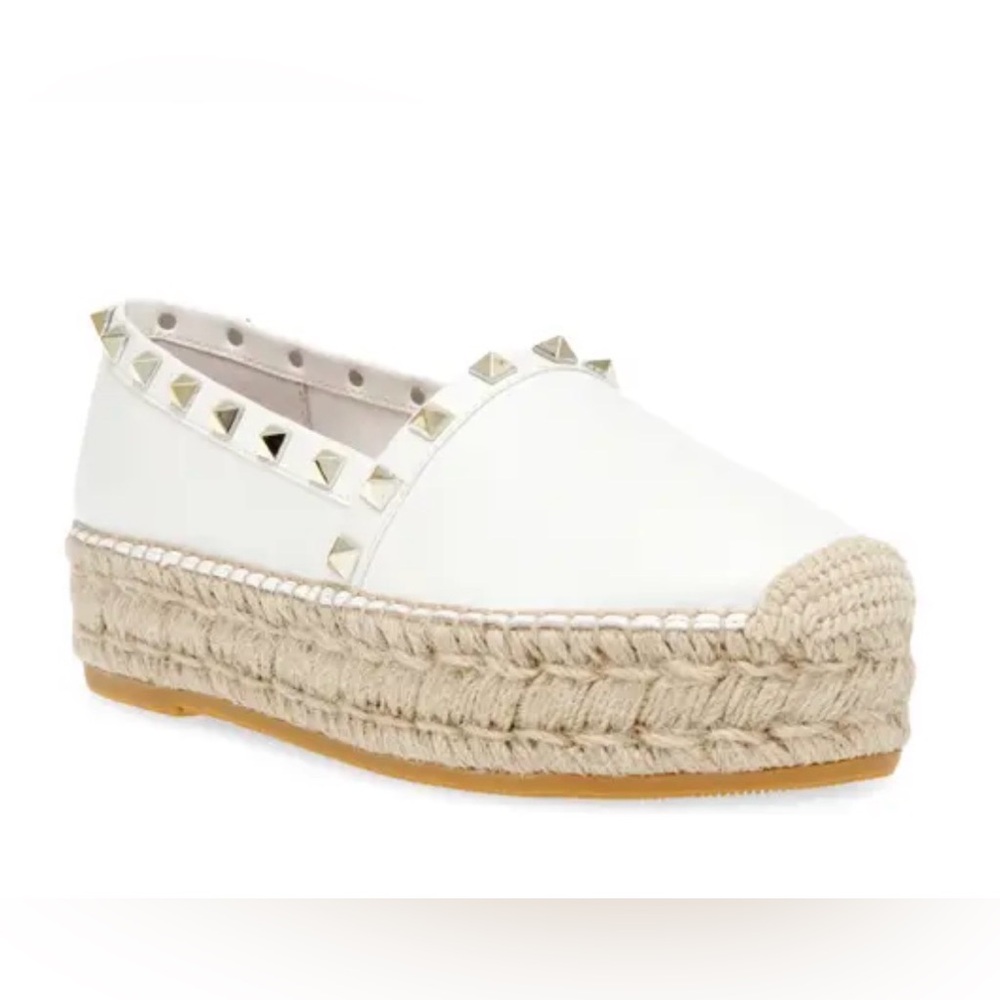 STEVEN NEW YORK Womens  Studded Platform Espadrille Shoes 8.5